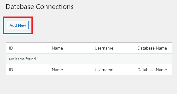 add a database connection to wordpress for charting